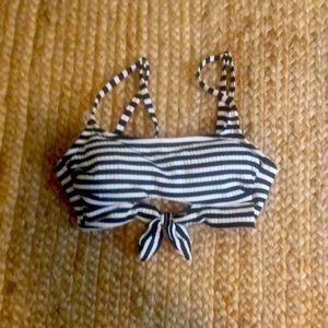 Black and white bikini top